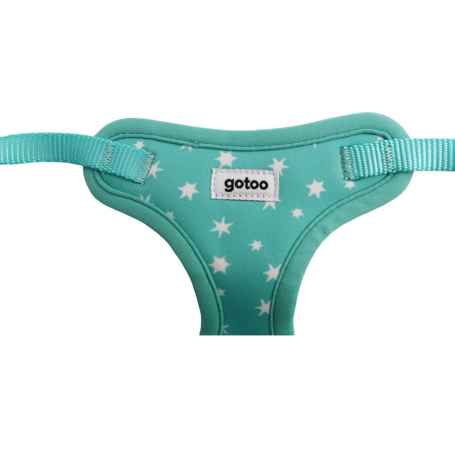 Gotoo Arn&eacute;s ajustable estampado estrellas verde para cachorros, , large Imagen numero 5