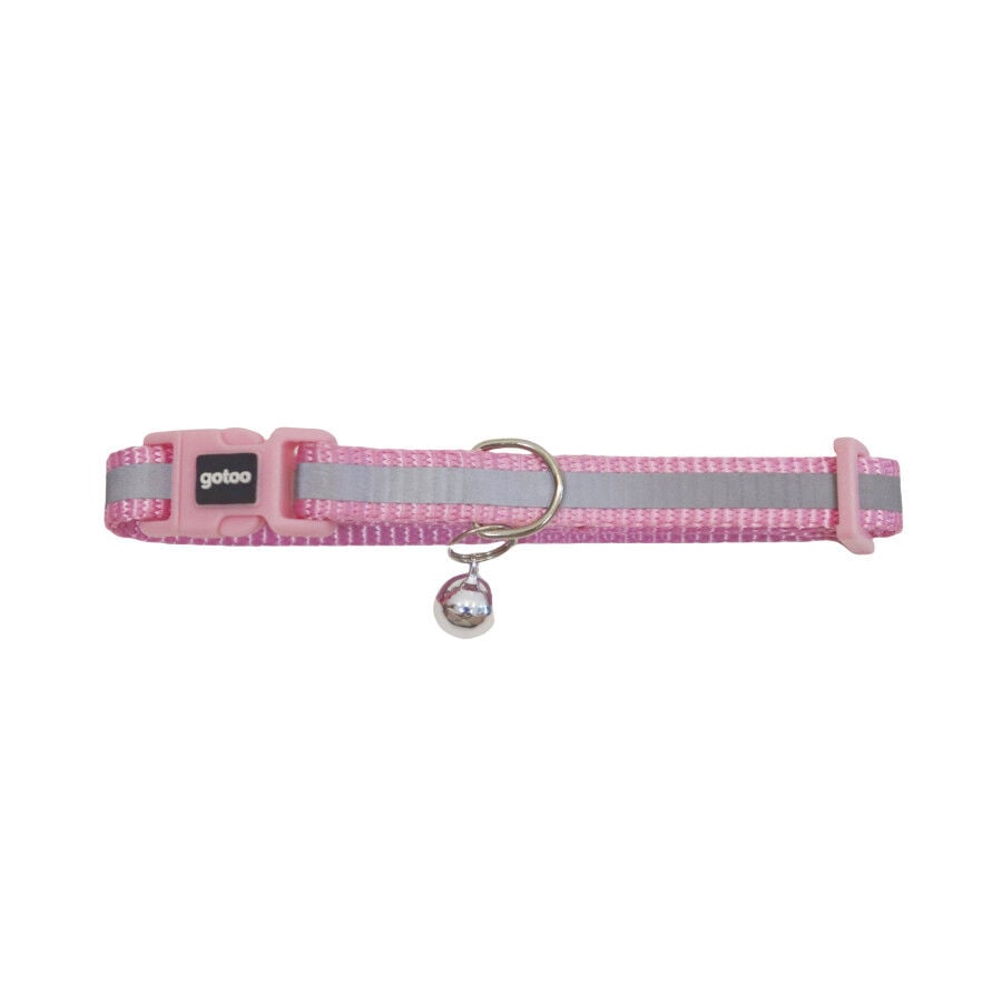 Gotoo Collar reflectante rosa para gatos, , large indicador imagen numero 1