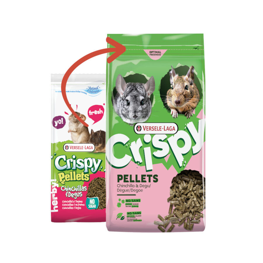 Versele-Laga Crispy Pellets Pienso para chinchillas y deg&uacute;s