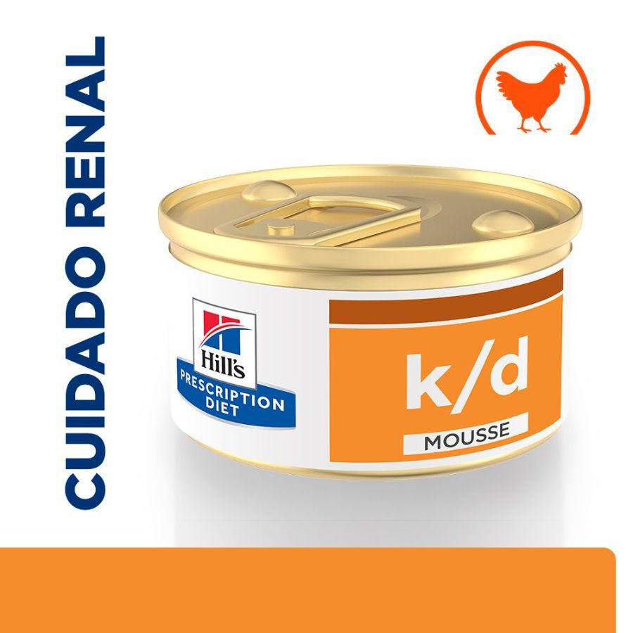 85 g Hill's Prescription Diet k/d Mouse de Pollo lata para gatos, , large indicador imagen numero 1
