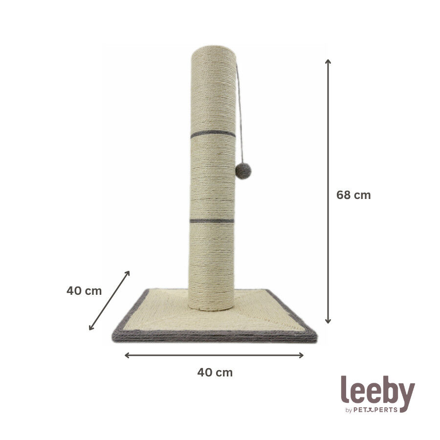Leeby Isidoro rascador de sisal con juguete para gatos, , large Imagen numero 4