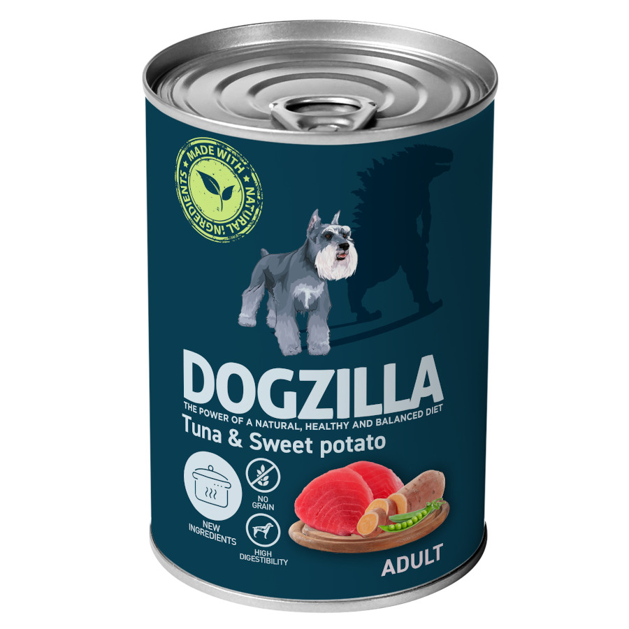 Dogzilla Adult At&uacute;n y Batatas lata para perros
