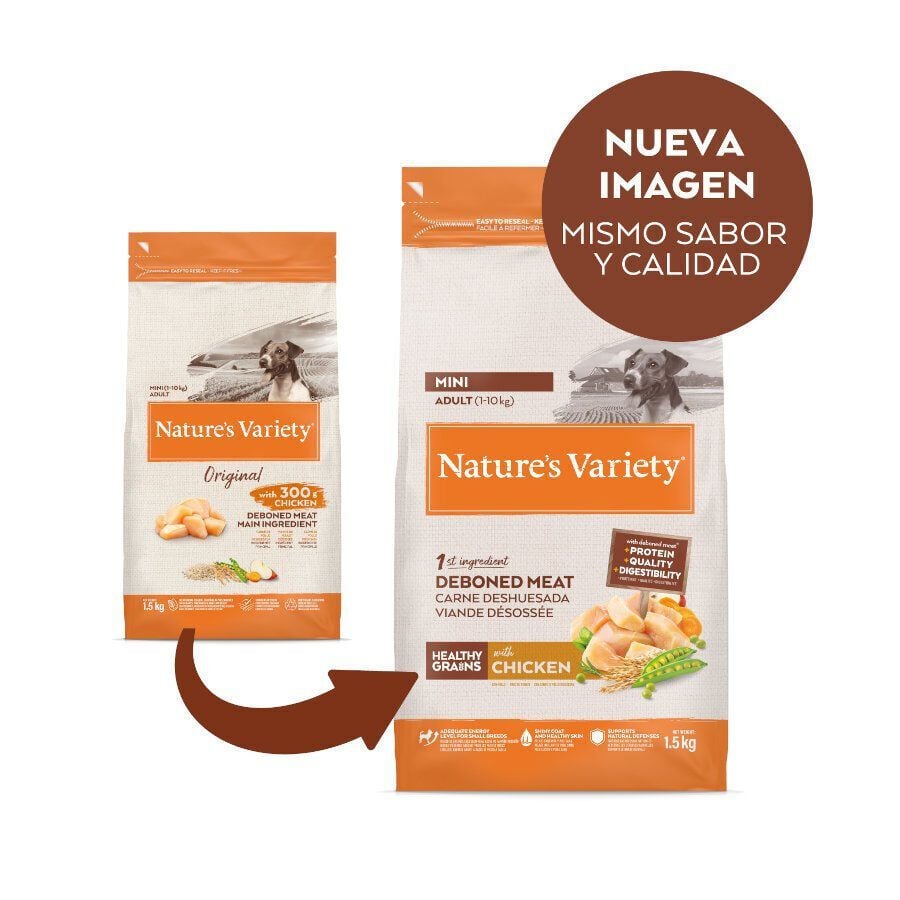 7 kg Nature's Variety Healthy Grains Adult Mini Pollo pienso para perros, , large indicador imagen numero 2