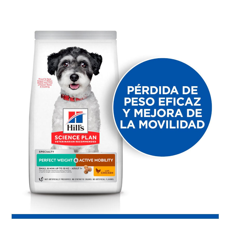 6 kg Hill's Science Plan Perfect Weight y Active Mobility Small y Mini Pollo pienso para perros, , large indicador imagen numero 4