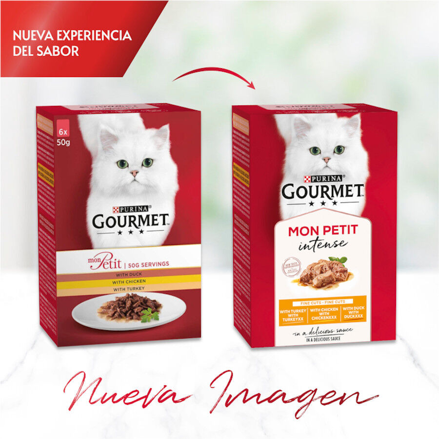 6 sobres x 50 g Gourmet Mon Petit Selecci&oacute;n Pescados en salsa sobre para gatos, , large indicador imagen numero 2