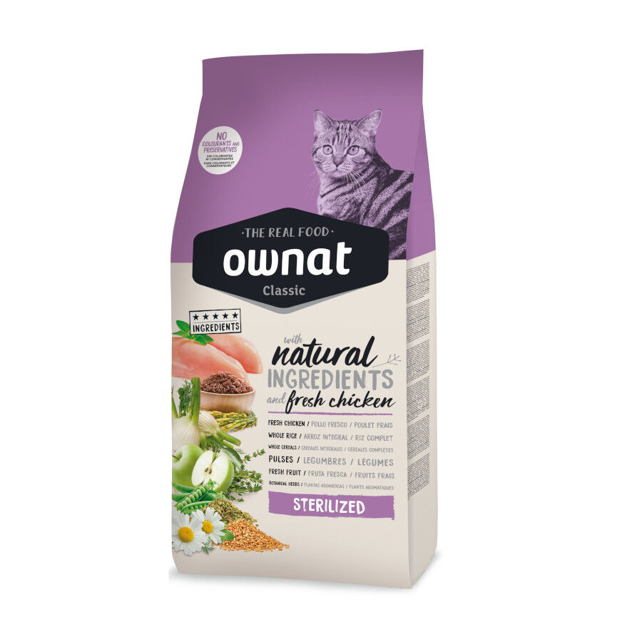 1.5 kg Ownat Classic Pienso Esterilizado para gatos, , large Imagen numero 1