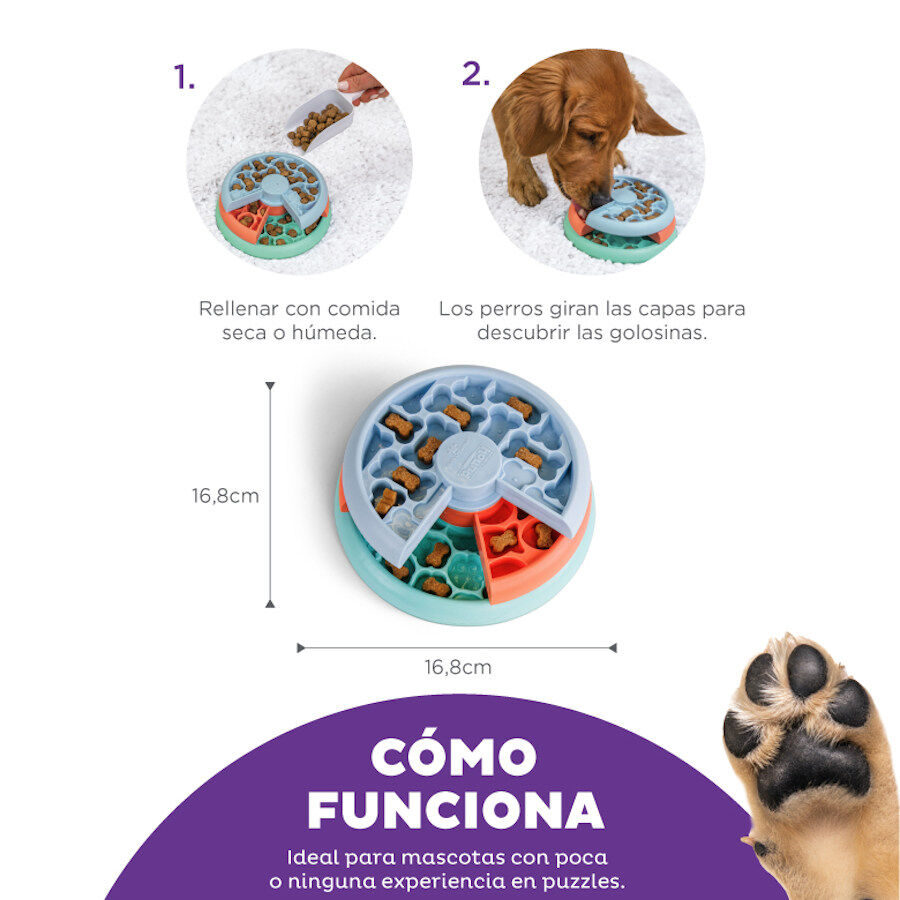 Outward Hound Puppy Lickin' Layers Juguete Interactivo con Chuches para perros, , large indicador imagen numero 5