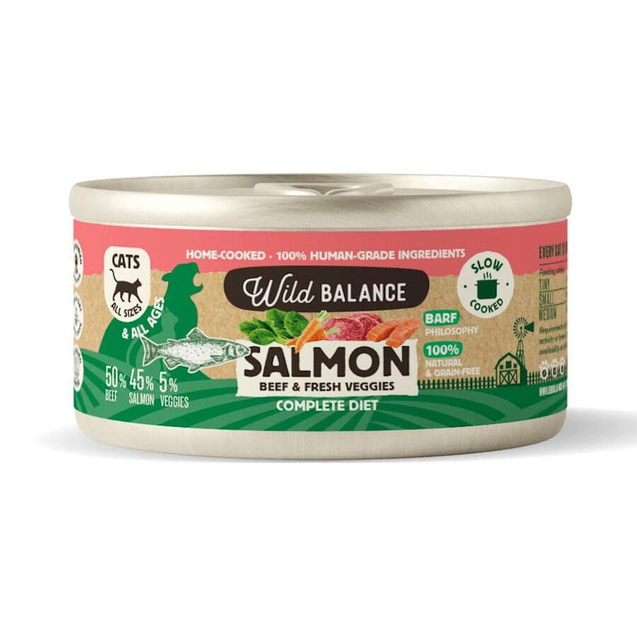 120 g Wild Balance BARF Salm&oacute;n y Ternera lata para gatos, , large Imagen numero 1