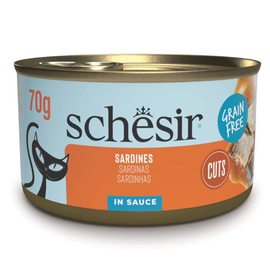 70 g Schesir Lata Sardinas en salsa para gatos, , large Imagen numero 1