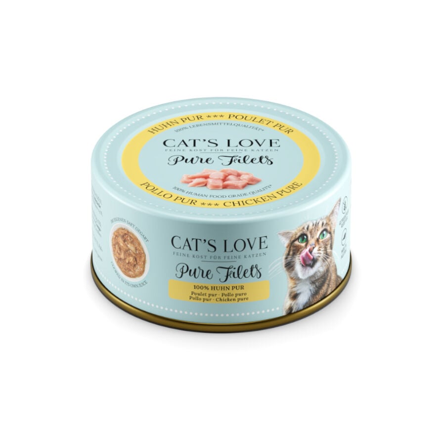 100 g Cat&rsquo;s Love Pure Filetes de Pollo lata para gatos, , large indicador imagen numero 1