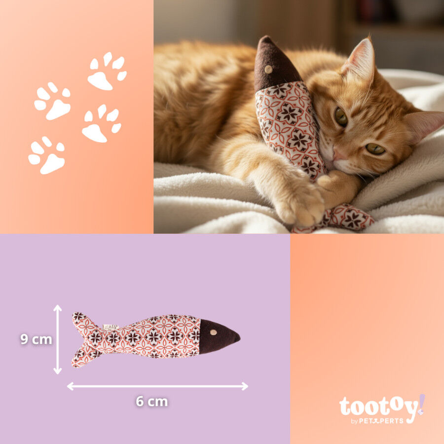 Tootoy! Peluche Pez con Catnip Estampado para gatos, , large indicador imagen numero 4