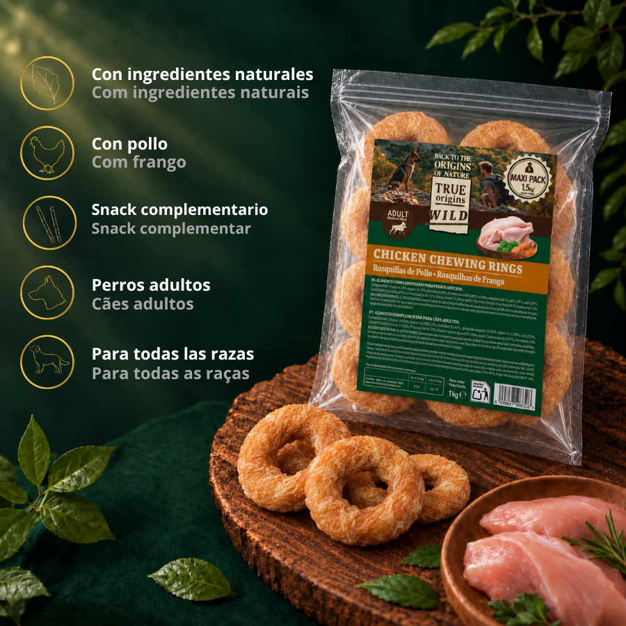 1.5 kg True Origins Wild Rosquillas de Pollo Snack para perros, , large indicador imagen numero 3