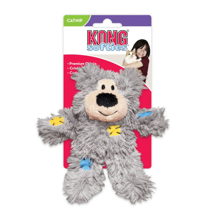 Kong Softies Patchwork Oso de peluche para gatos, , large Imagen numero 1