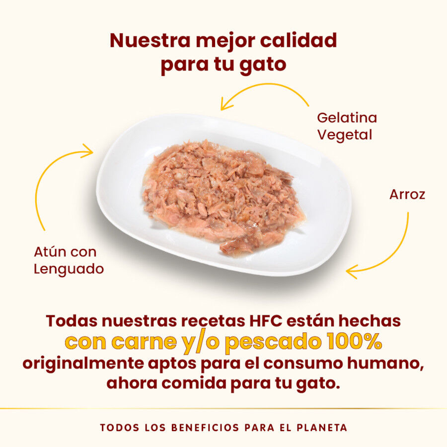 55 g Almo Nature HFC At&uacute;n con Lenguado en Gelatina sobre para gatos, , large indicador imagen numero 3