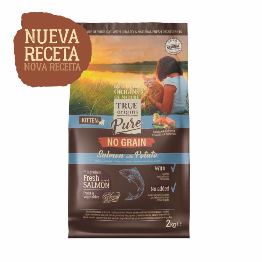 2 kg True Origins Pure Kitten No Grain Free Salm&oacute;n pienso para gatos&nbsp;, , large indicador imagen numero 2