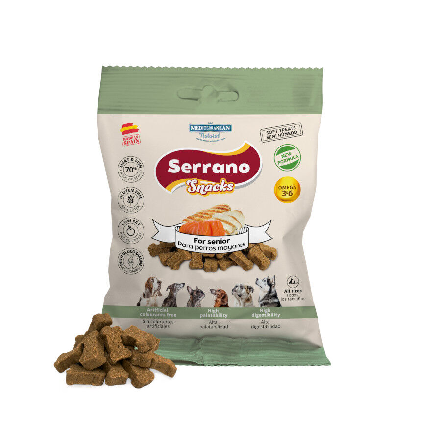 85 g Serrano Bocaditos Senior para perros, , large Imagen numero 1