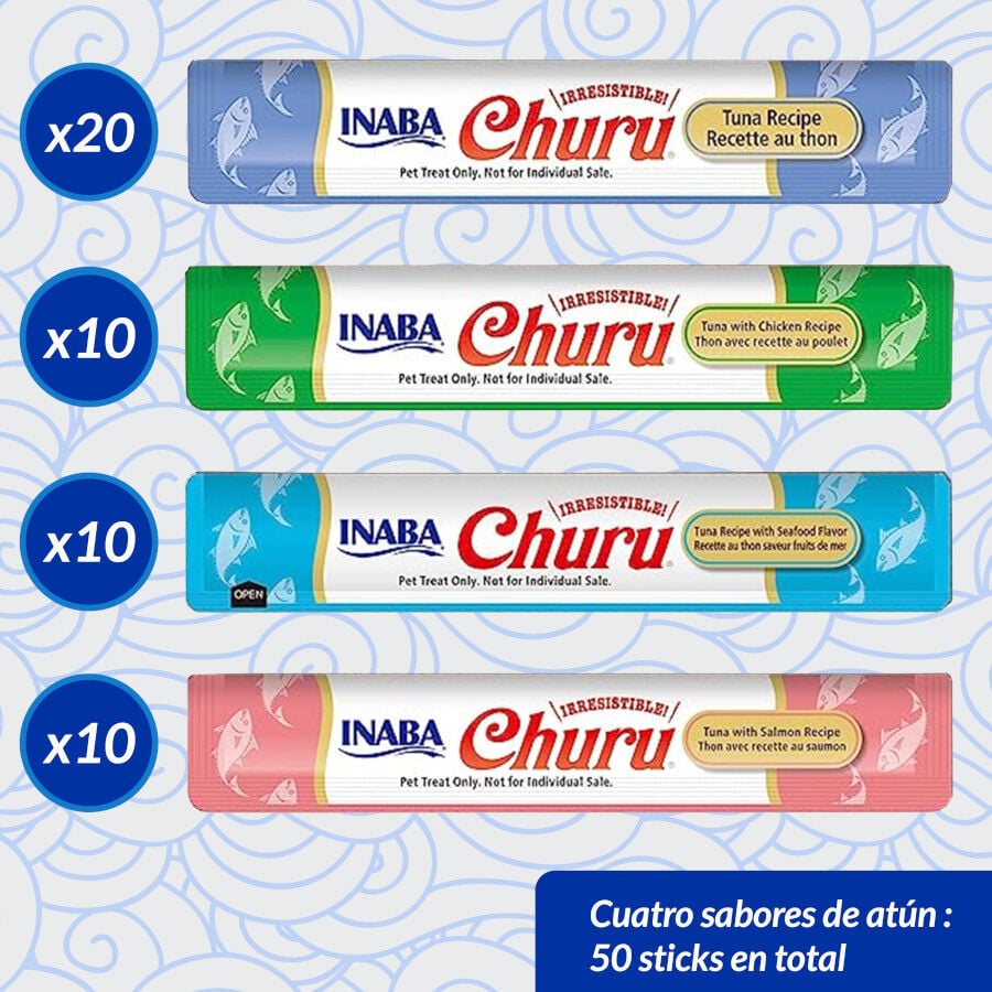 50 sobres x 14 g Churu Snack Cremoso Variedades de At&uacute;n para gatos, , large Imagen numero 7