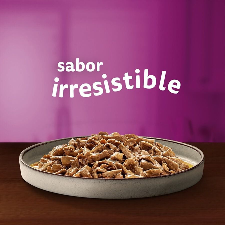 4 sobres x 85 g Whiskas Pure Delight Selecci&oacute;n Pescados Gelatina en Bolsita para gatos, , large Imagen numero 2