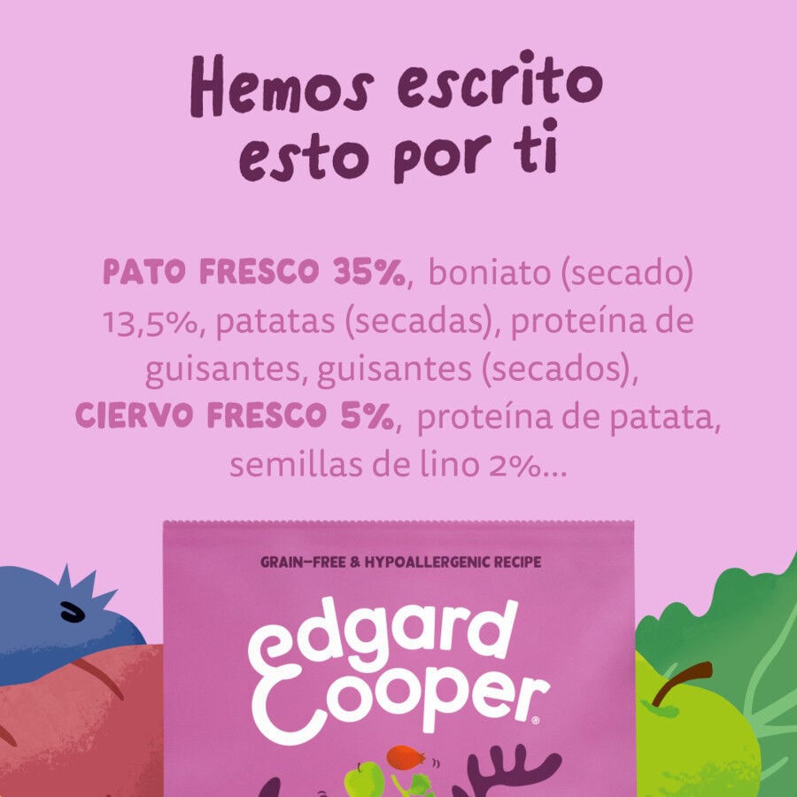 2.5 kg Edgard & Cooper Adult Venado y Pato pienso para perros, , large Imagen numero 8