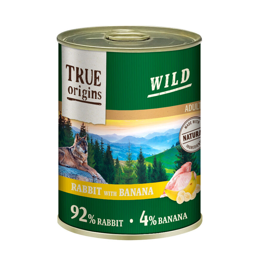 400 g True Origins Wild Adult Conejo y Pl&aacute;tano lata para perros, , large Imagen numero 1