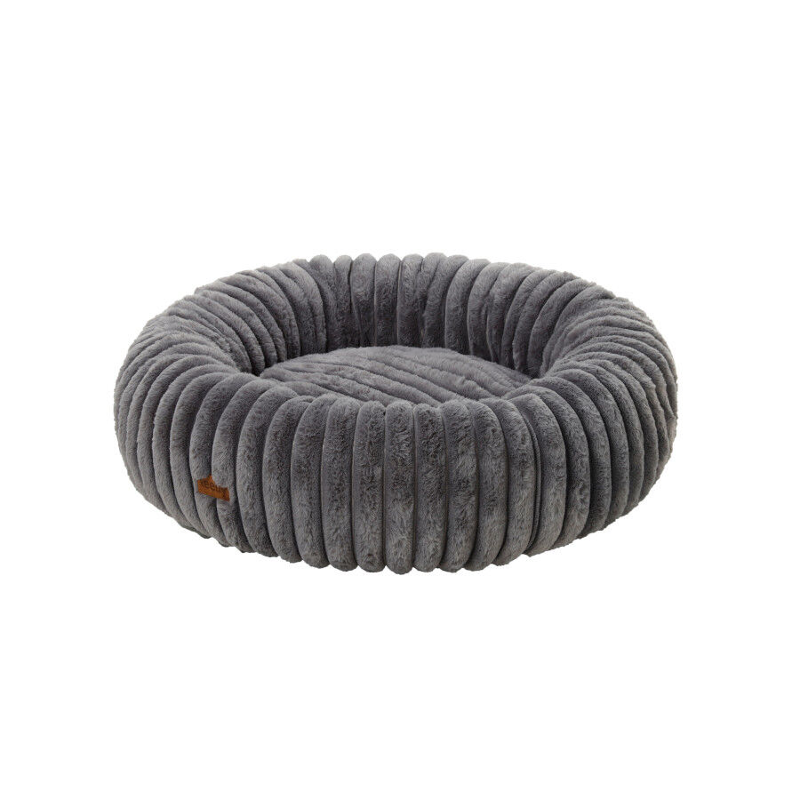 Leeby Sof&aacute; Donut Corduroy Gris para perros, , large indicador imagen numero 1
