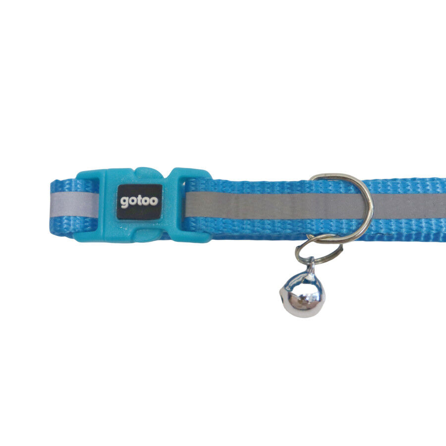 Gotoo Collar reflectante azul para gatos, , large Imagen numero 4