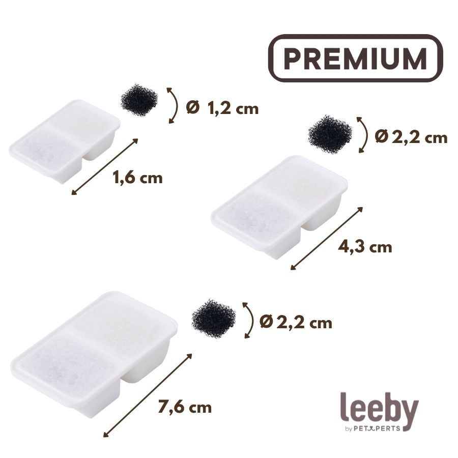 Leeby Set 3 Recambios de Filtros para Fuente de perros y gatos, , large Imagen numero 4