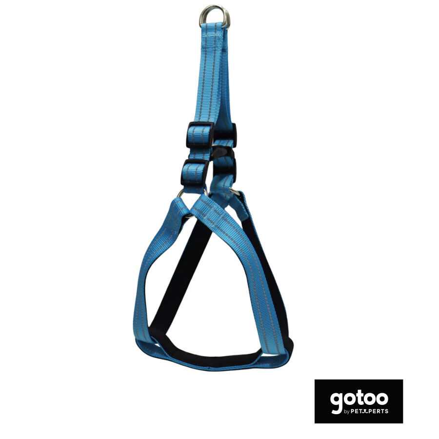 Gotoo Arn&eacute;s reflectante de neopreno azul para perros, , large indicador imagen numero 2