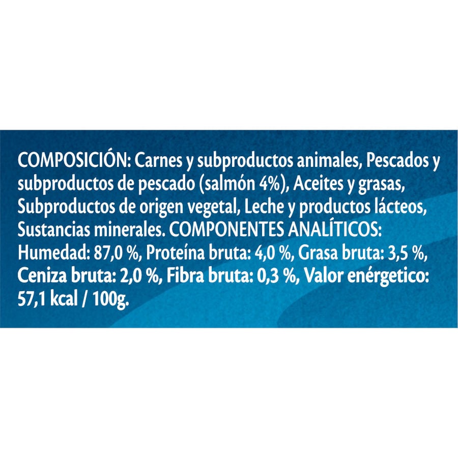 4 sobres x 10 g Purina Felix Deli Moments con Zalmon Snack l&iacute;quido para gatos, , large Imagen numero 2