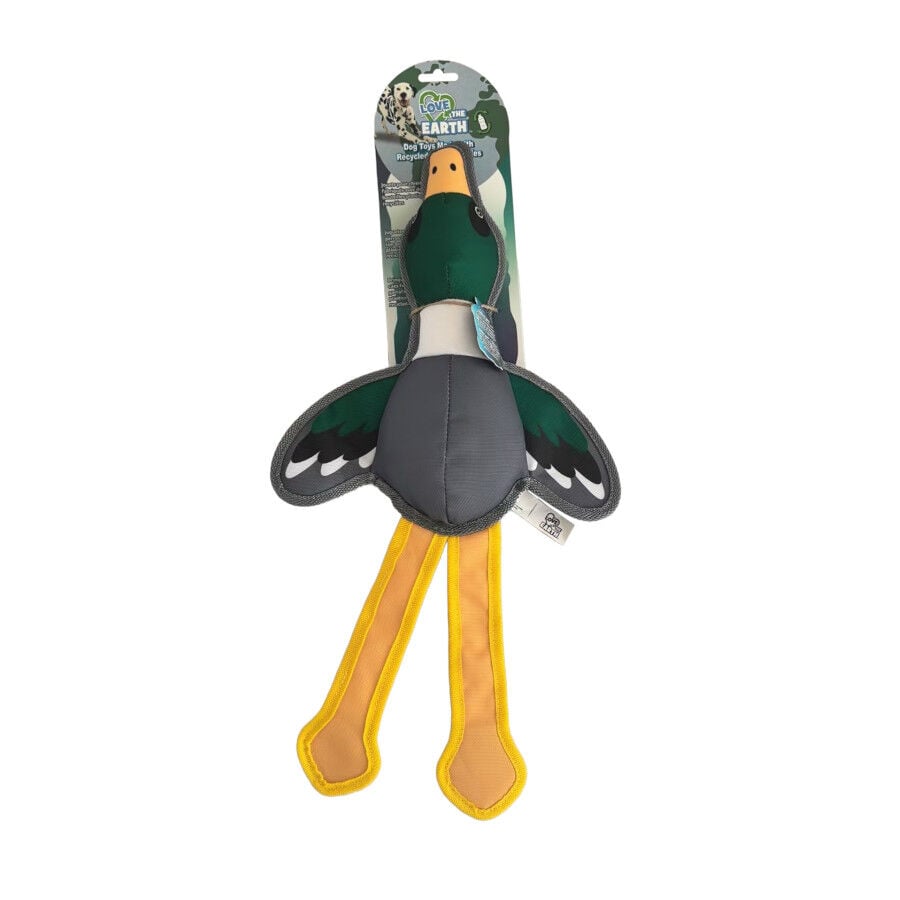 LOVE THE EARTH Peluche Resistente Pato con Sonido para perros, , large Imagen numero 5