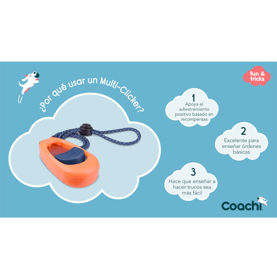 Coachi clicker de adiestramiento naranja para perros, , large indicador imagen numero 5