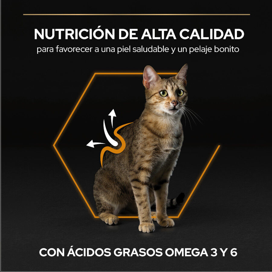 3 kg Pro Plan Adult OptiDerma Salm&oacute;n pienso para gatos, , large indicador imagen numero 6