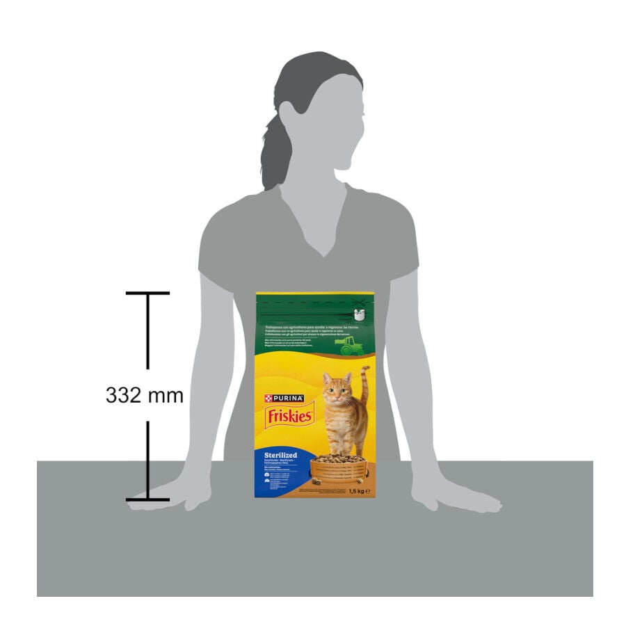 1.5 kg Friskies Sterilized Pollo y Pavo con Verduras pienso para gatos, , large indicador imagen numero 7