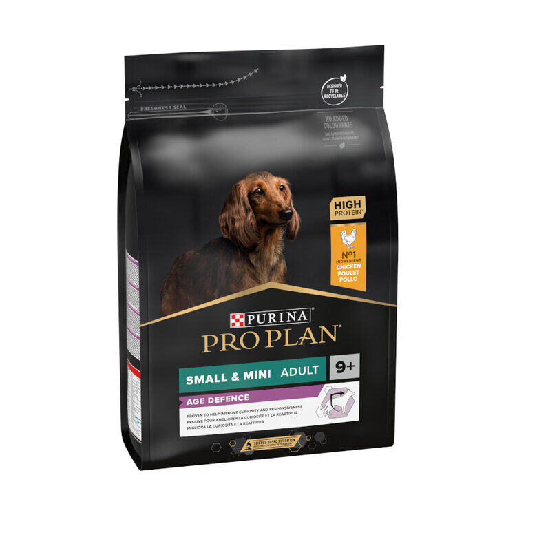 3 kg Pro Plan Adult Small y Mini Pollo pienso para perros S&eacute;nior +9, , large indicador imagen numero 1