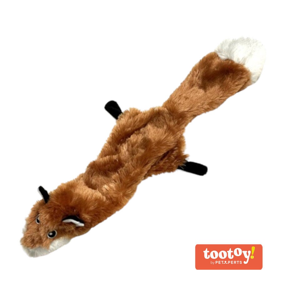 Tootoy! Comfort Skinny Fox peluche con sonido crujiente para perros, , large indicador imagen numero 1