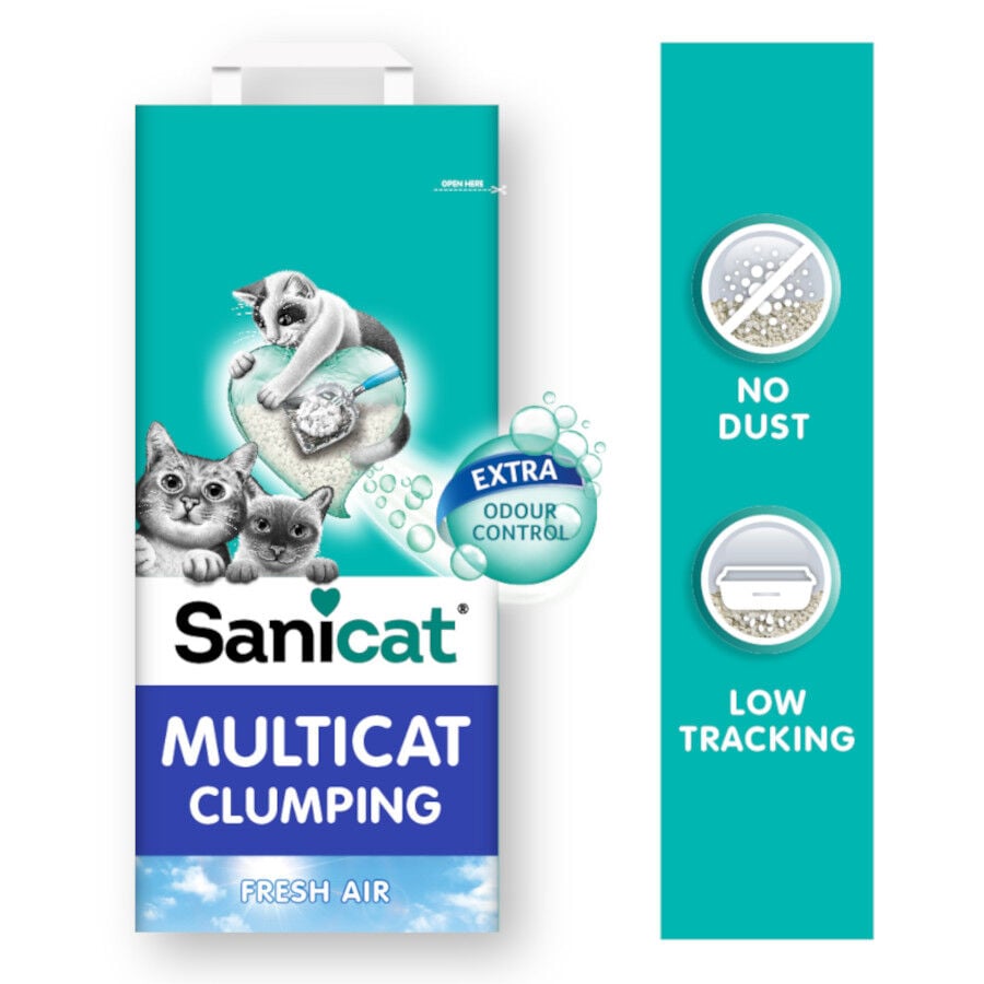 12 L Sanicat Multicat Cumpling Aire Fresco Arena para gatos, , large Imagen numero 3