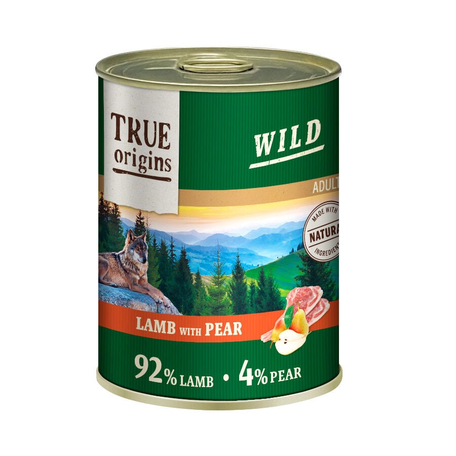 400 g True Origins Wild Adult Cordero y Pera lata para perros, , large Imagen numero 1