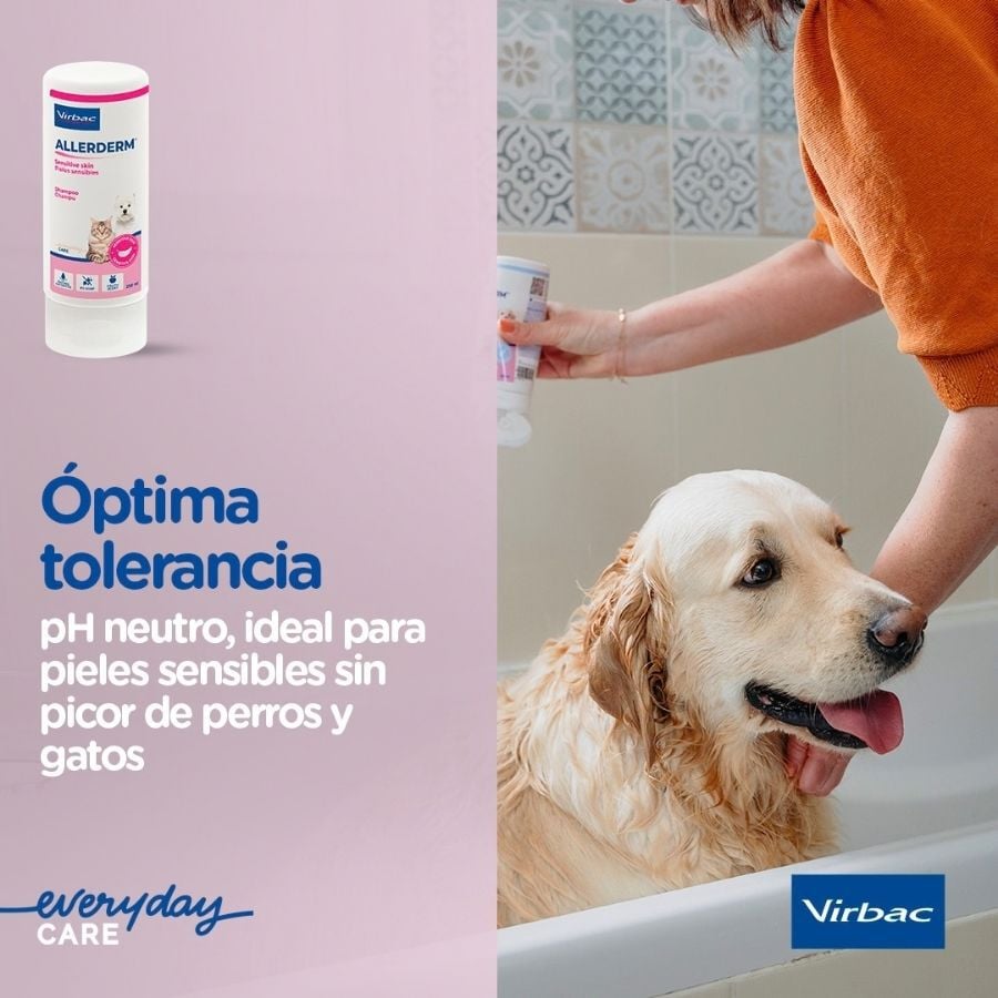 Virbac Allerderm Champ&uacute; Piel Sensible para perros y gatos, , large Imagen numero 6