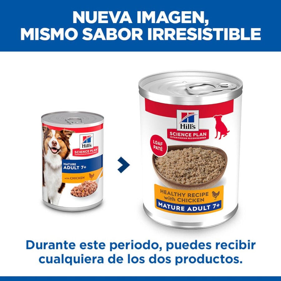 370 g Hill's Science Plan Mature 7+ Adult pollo lata para perros, , large indicador imagen numero 3
