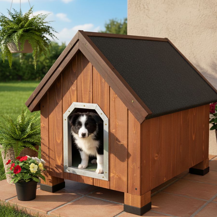TK-Pet Alpine Caseta de Madera para perros, , large indicador imagen numero 1