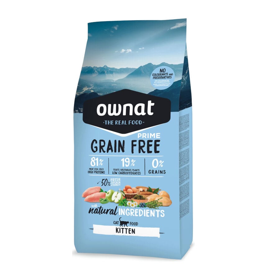 3 kg Ownat Kitten Prime Grain Free pienso, , large Imagen numero 1