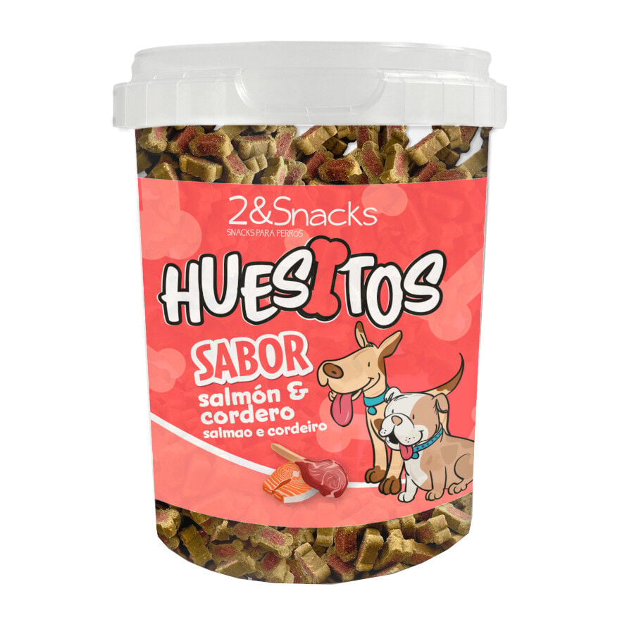 2&Snacks Huesitos Duo Salm&oacute;n y Cordero para perros