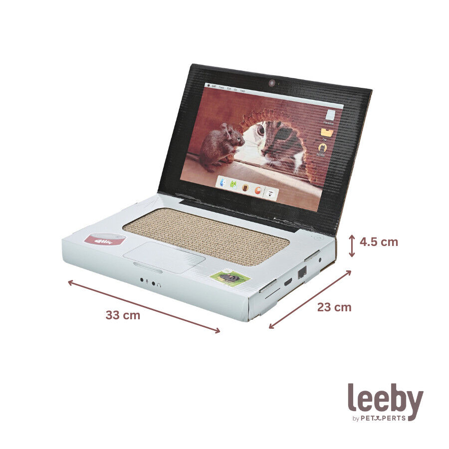 Leeby Lola rascador de cart&oacute;n en forma de ordenador para gatos, , large Imagen numero 6