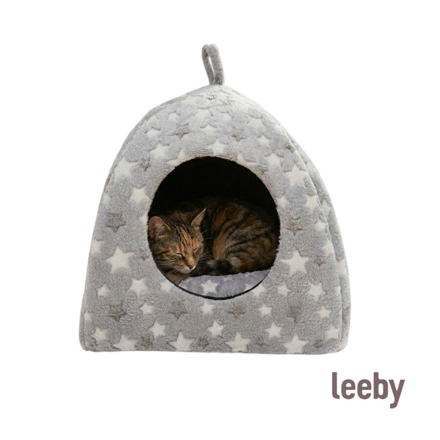 Leeby Cama Igl&uacute; Estrella Gris para gatos, , large indicador imagen numero 5