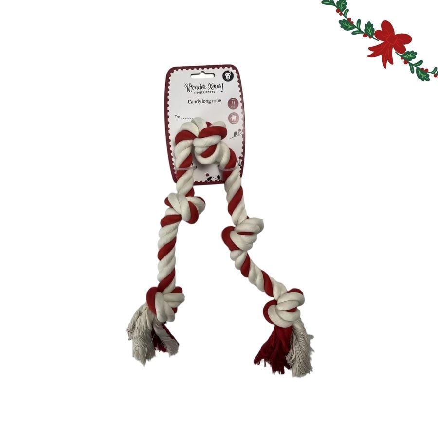 Wonder Christmas Cuerda Forma Caramelo Juguete para perros, , large indicador imagen numero 6