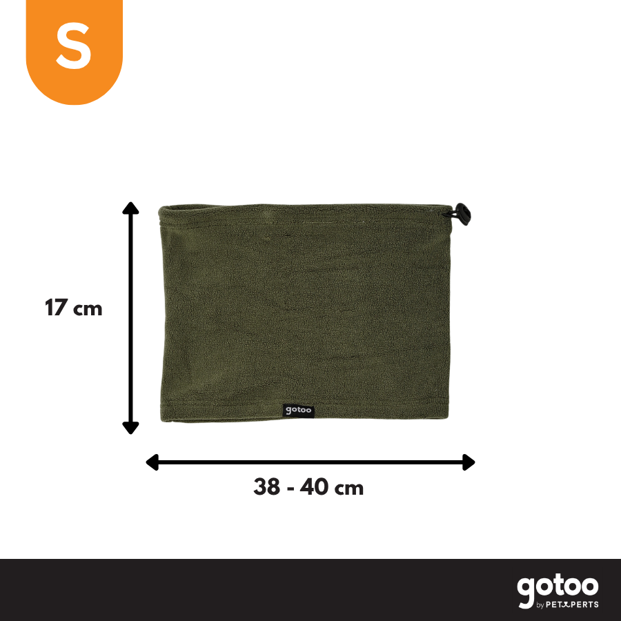 Gotoo Bufanda Polar Verde para perros, , large indicador imagen numero 4