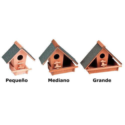 Nayeco nido casita de madera para p&aacute;jaros indicador imagen numero 2