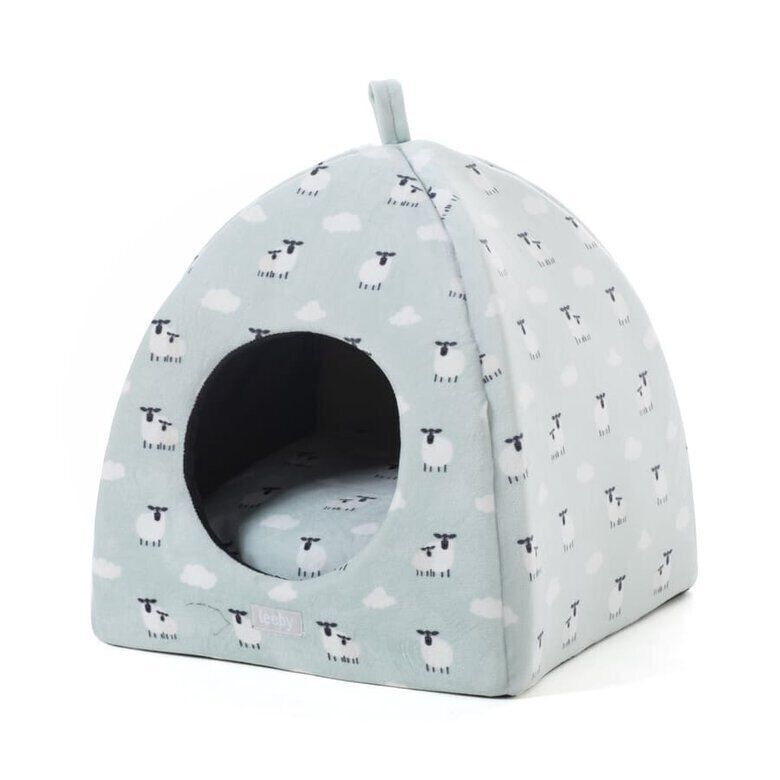 Leeby Igl&uacute; Desenfundable Blanco con Ovejitas para gatitos, , large Imagen numero 9
