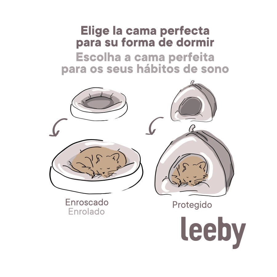 Leeby Cama Donut Sol para gatos, , large indicador imagen numero 5