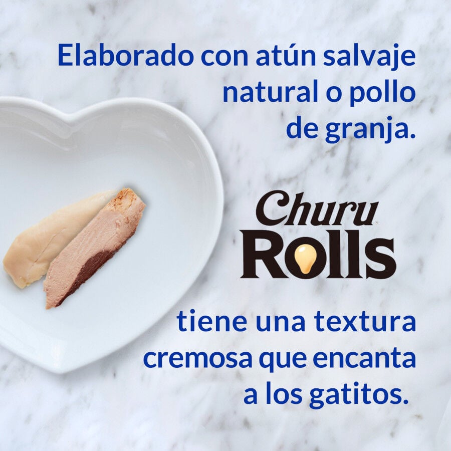 4 sobres x 10 g Churu Sticks Rolls de Pollo para gatos, , large Imagen numero 5